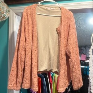 2x lace zip up jacket